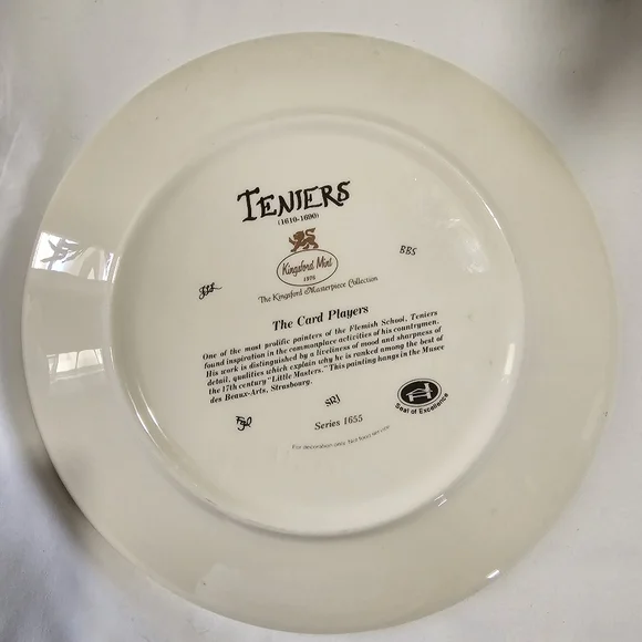 Vintage The Card Player Plate - Picture 4 of 5